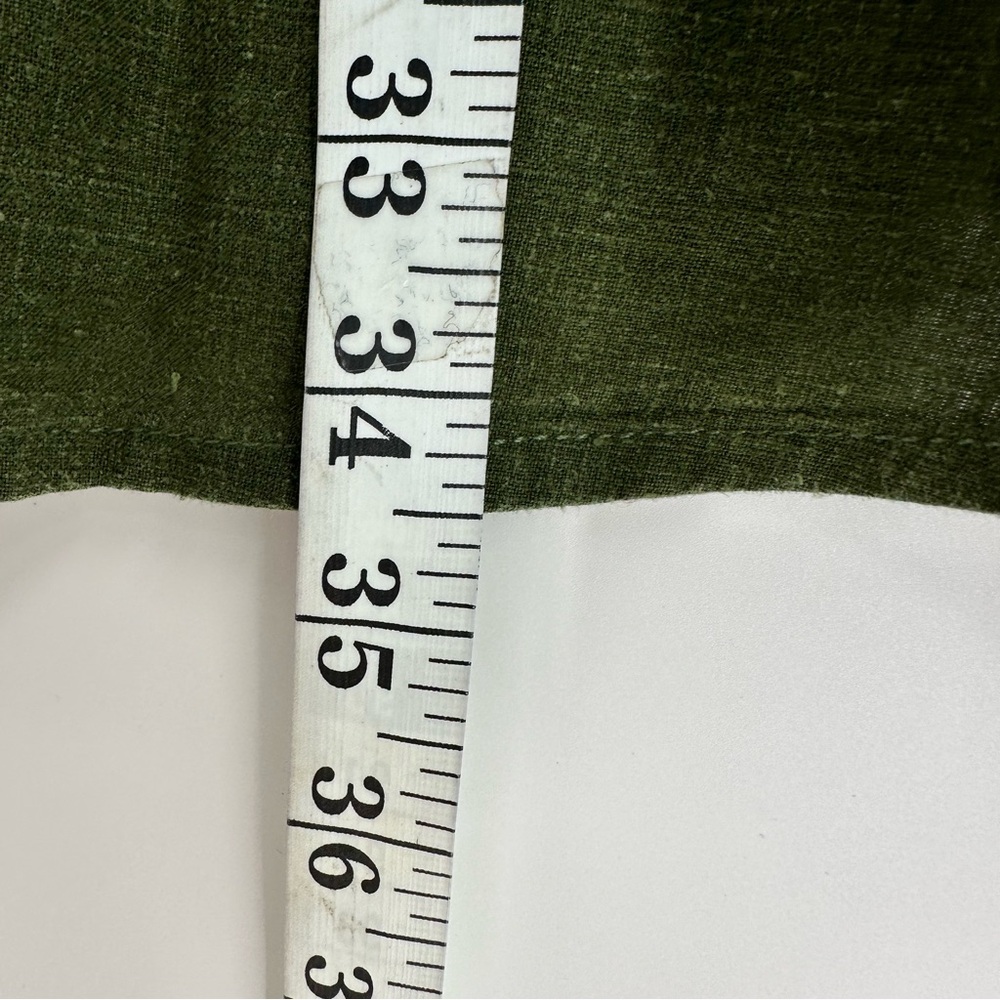 Orvis Shirt Mens XL Green Hemp Tencel Blend Short Sleeve Casual Soft Breathable - Picture 9 of 10
